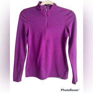Patagonia Purple Pullover Half Zip Long Sleeve Top Size XS